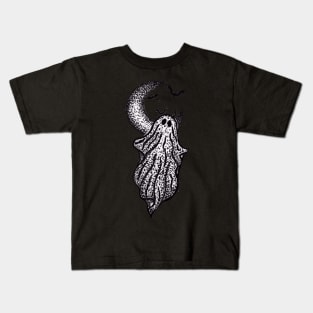 Spooky Goth Ghost Kids T-Shirt